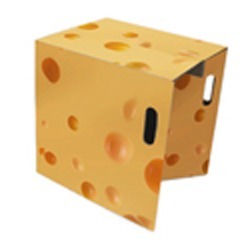 Sgabello in cartone Cheese