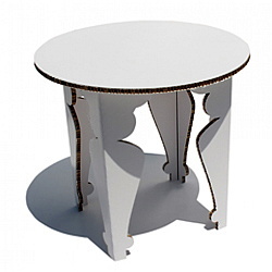 Tavolino in Cartone White