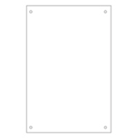  Targhe in Plexiglas   forme squadrate 30x40 cm